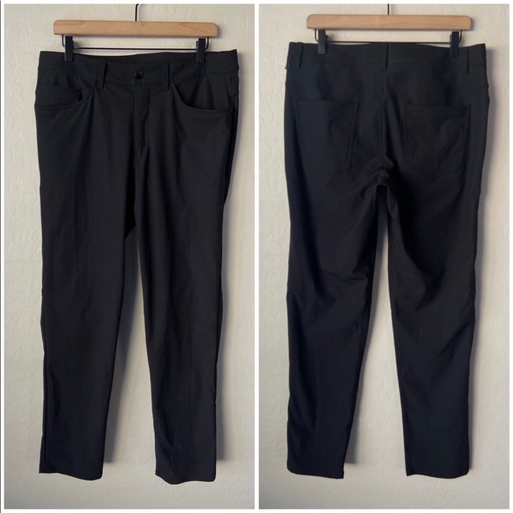 Lululemon ABC classic pants black 33 x 34. Like new only worn once. No flaws.